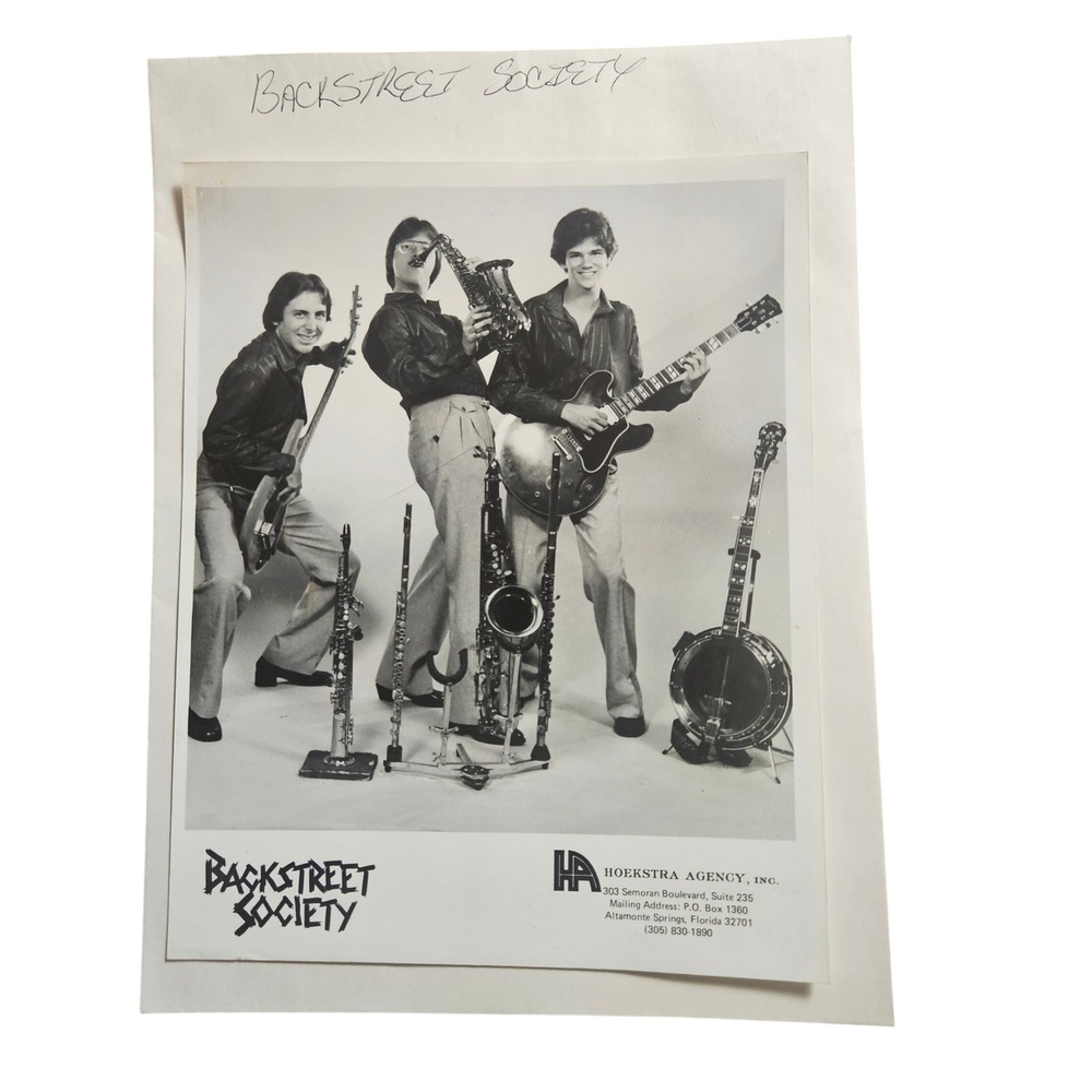 Backstreet‎ Society Vintage 80s Country Music Singers 8x10 Press Photo Hoekstra